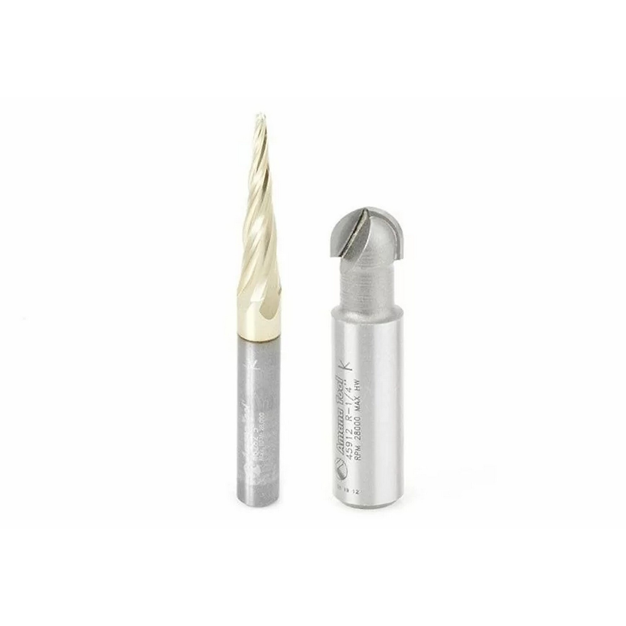 Axiom, Axiom Carving Bit Set (2pc) by Amana Tool, Horsepower 0 Amps 0 Model# ABS303